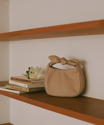 ラウンド リボン ミニバッグ