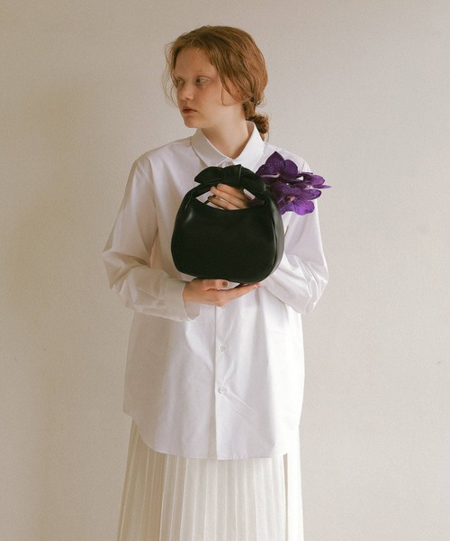 EFOLE（エフォル）の「ラウンド リボン ミニバッグ（ハンドバッグ・レディース・ブラック/ベージュ・FREE）」の16枚目の写真