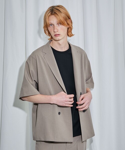 高級◎美品★ユナイテッドトウキョウ　リネンライクダブルシャツ　1.4万　春夏　M UNITED TOKYO（ユナイテッドトウキョウ）の「リネンライクダブル