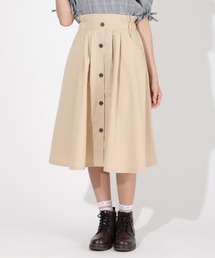 PINKHUNT（ピンクハント）の「PINKHUNT ピンクハント 前ボタンロングスカート 5515K（デニムスカート・キッズ）」