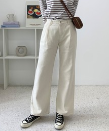 CEMONEMO | [-5kg]ハイウエスト タック ワイドパンツ(その他パンツ)