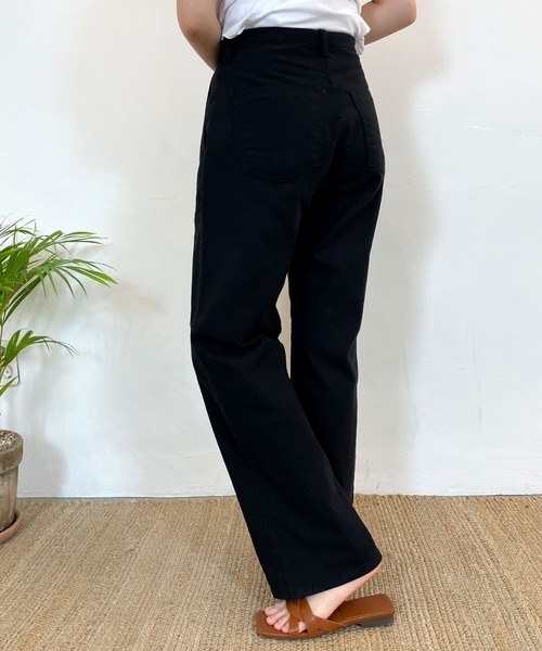 CEMONEMO（セモネモ）の「ハイウエスト タック ワイドパンツ（その他パンツ・レディース・インディゴブルー/アイボリー/ブラック・S/M）」の14枚目の写真