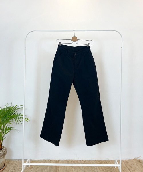 CEMONEMO（セモネモ）の「ハイウエスト タック ワイドパンツ（その他パンツ・レディース・インディゴブルー/アイボリー/ブラック・S/M）」の17枚目の写真