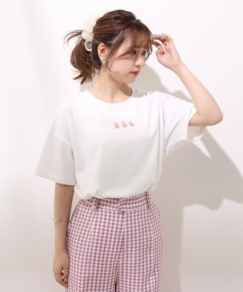 one after another NICE CLAUP（ワンアフターアナザーナイスクラップ）の「スラックスパンツ（スラックス・レディース・ピンク/ブラック/オフホワイト/ベージュ・MEDIUM/SMALL）」の14枚目の写真