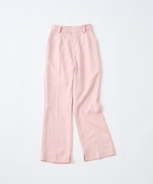 one after another NICE CLAUP（ワンアフターアナザーナイスクラップ）の「スラックスパンツ（スラックス・レディース・ピンク/ブラック/オフホワイト/ベージュ・MEDIUM/SMALL）」の5枚目の写真