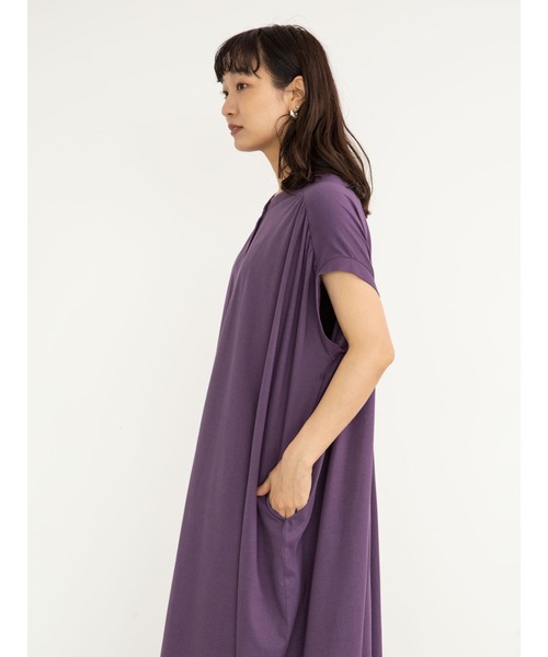 Sugar spoon(シュガースプーン)の「・SUGAR SPOON カットギャザーノースリワンピ*(ワンピース・レディース・ブラック/ブルー/パープル/ブラウン・FREE)」の7枚目の写真