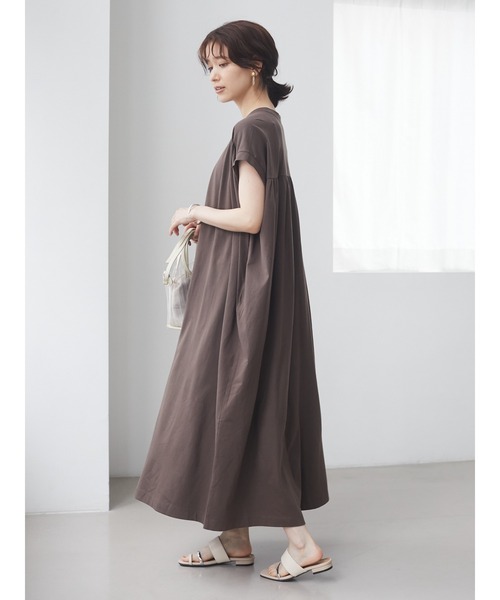 Sugar spoon(シュガースプーン)の「・SUGAR SPOON カットギャザーノースリワンピ*(ワンピース・レディース・ブラック/ブルー/パープル/ブラウン・FREE)」の11枚目の写真