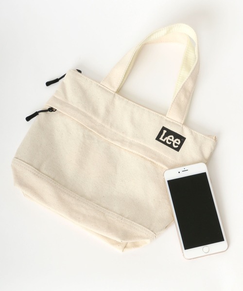 Lee（リー）の「Lee/リー キャンバス ロゴ ミニトートバッグ/ランチバッグ（トートバッグ・レディース・ライトグレー/オフホワイト/ブラック/ベージュ/カーキ・FREE）」の12枚目の写真
