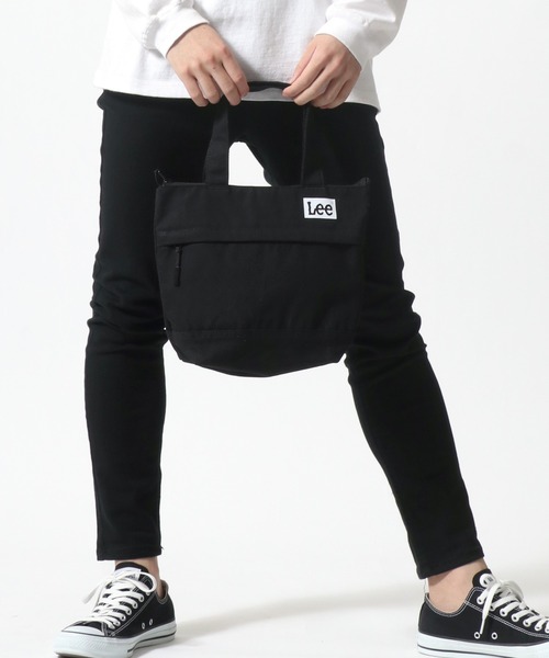 Lee（リー）の「Lee/リー キャンバス ロゴ ミニトートバッグ/ランチバッグ（トートバッグ・レディース・ライトグレー/オフホワイト/ブラック/ベージュ/カーキ・FREE）」の22枚目の写真