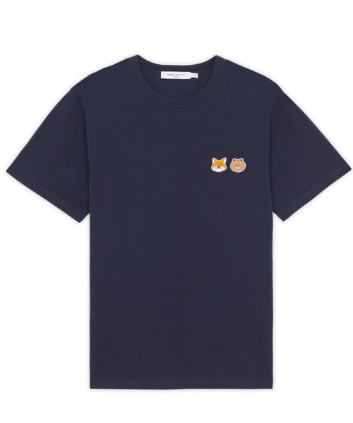 Maison Kitsune(メゾンキツネ)の「LINE x KITSUNE SMALL PATCH TEE-SHIRT(Tシャツ/カットソー・メンズ・ホワイト/イエロー/ネイビー・XS/L/S/XL/M)」の3枚目の写真