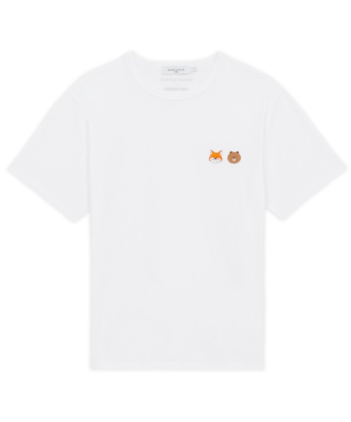 Maison Kitsune(メゾンキツネ)の「LINE x KITSUNE SMALL PATCH TEE-SHIRT(Tシャツ/カットソー・メンズ・ホワイト/イエロー/ネイビー・XS/L/S/XL/M)」の2枚目の写真