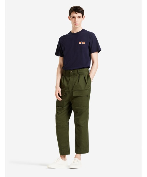 Maison Kitsune(メゾンキツネ)の「LINE x KITSUNE SMALL PATCH TEE-SHIRT(Tシャツ/カットソー・メンズ・ホワイト/イエロー/ネイビー・XS/L/S/XL/M)」の11枚目の写真