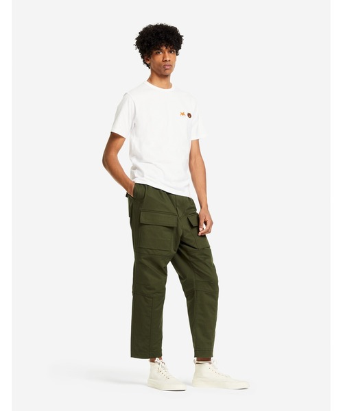 Maison Kitsune(メゾンキツネ)の「LINE x KITSUNE SMALL PATCH TEE-SHIRT(Tシャツ/カットソー・メンズ・ホワイト/イエロー/ネイビー・XS/L/S/XL/M)」の5枚目の写真