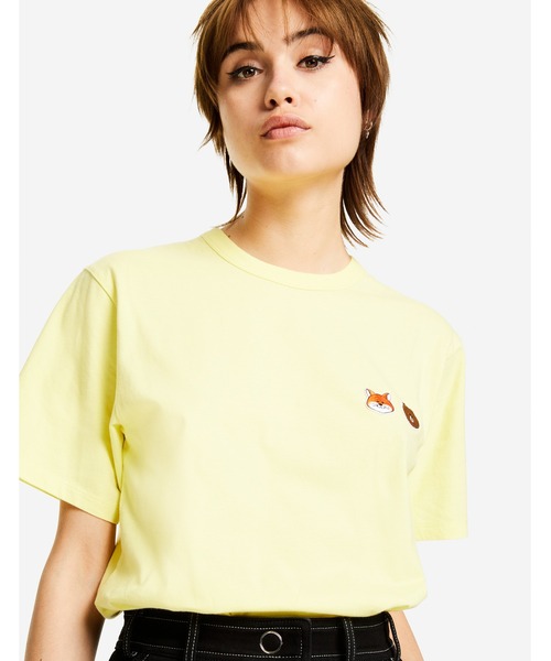 Maison Kitsune(メゾンキツネ)の「LINE x KITSUNE SMALL PATCH TEE-SHIRT(Tシャツ/カットソー・メンズ・ホワイト/イエロー/ネイビー・XS/L/S/XL/M)」の18枚目の写真
