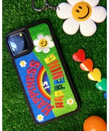 WIGGLE WIGGLE（ウィグルウィグル）の「WIGGLE WIGGLE／刺繍ハピネス(iPhone12/12pro対応)　2950958（スマホケース/カバー・メンズ）」