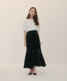 RANDEBOO | Mermaid chiffon long skirt(スカート)