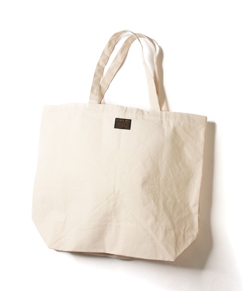AVIREX（アヴィレックス）の「【直営店限定】ウェーブ ロゴ トート バッグ/WAVE LOGO TOTE BAG/アヴィレックス/AVIREX（トートバッグ・メンズ・オフホワイト/ブラック・FREE）」の3枚目の写真