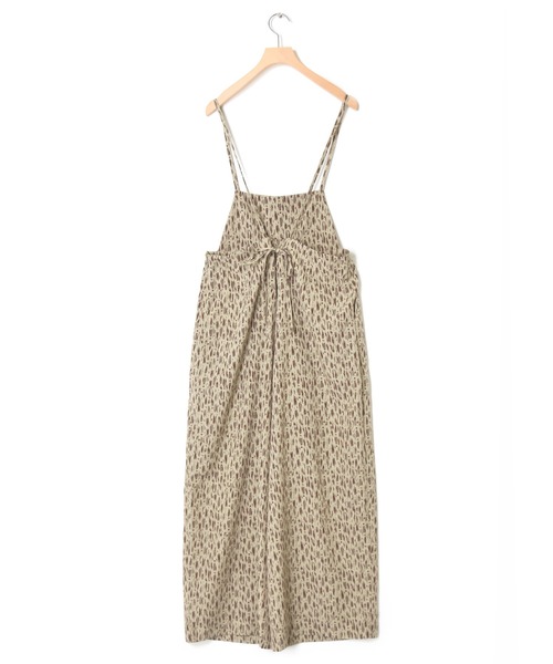 Alley by w closet（アリーバイダブルクローゼット）の「【Alley】アニマル風柄ロンパース（サロペット/オーバーオール・レディース・カーキ/ベージュ/ブラック・FREE）」の4枚目の写真