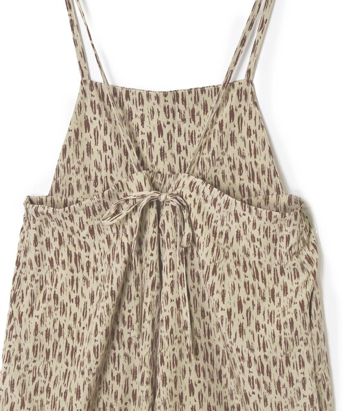 Alley by w closet（アリーバイダブルクローゼット）の「【Alley】アニマル風柄ロンパース（サロペット/オーバーオール・レディース・カーキ/ベージュ/ブラック・FREE）」の6枚目の写真