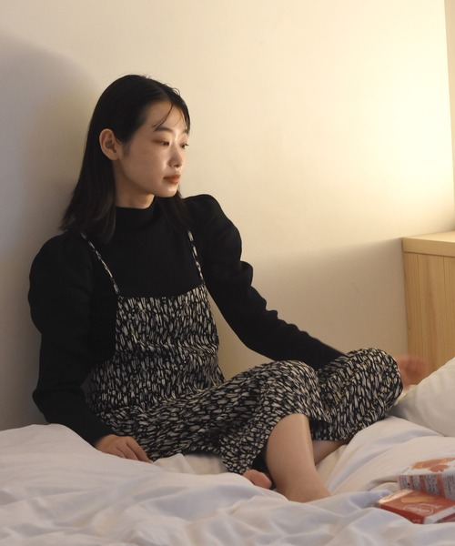 Alley by w closet（アリーバイダブルクローゼット）の「【Alley】アニマル風柄ロンパース（サロペット/オーバーオール・レディース・カーキ/ベージュ/ブラック・FREE）」の21枚目の写真