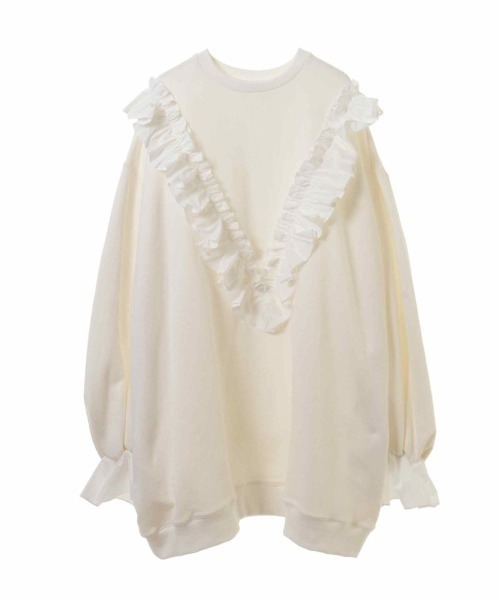 Candy Stripper（キャンディストリッパー）の「ENCHANTMENT SWEAT ワンピース（ワンピース・レディース・オフホワイト/ブラック・2）」の2枚目の写真