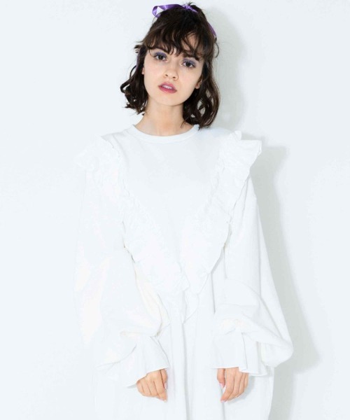 Candy Stripper（キャンディストリッパー）の「ENCHANTMENT SWEAT ワンピース（ワンピース・レディース・オフホワイト/ブラック・2）」の10枚目の写真