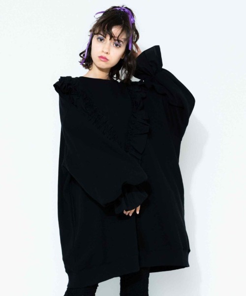 Candy Stripper（キャンディストリッパー）の「ENCHANTMENT SWEAT ワンピース（ワンピース・レディース・オフホワイト/ブラック・2）」の15枚目の写真