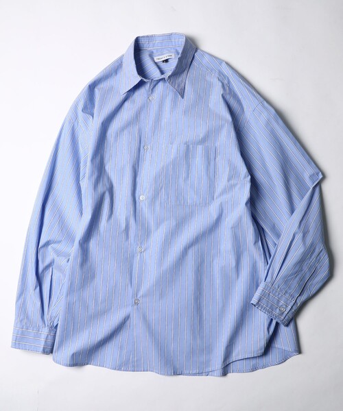 FREAK'S STORE（フリークスストア）の「WEB限定 Relax Fit リラックスフィット レギュラーカラーシャツ（シャツ/ブラウス・メンズ・ホワイト/ブラック/ベージュ/サックスブルー/ストライプ/イエロー/その他15/ブルー/オリーブ・SMALL/MEDIUM/LARGE）」の8枚目の写真