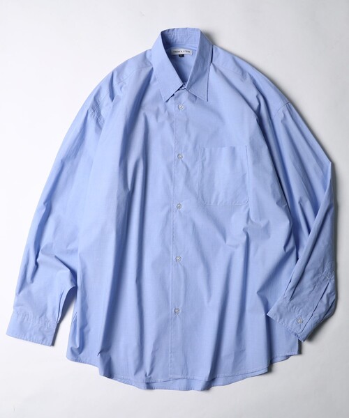 FREAK'S STORE（フリークスストア）の「WEB限定 Relax Fit リラックスフィット レギュラーカラーシャツ（シャツ/ブラウス・メンズ・ホワイト/ブラック/ベージュ/サックスブルー/ストライプ/イエロー/その他15/ブルー/オリーブ・SMALL/MEDIUM/LARGE）」の5枚目の写真