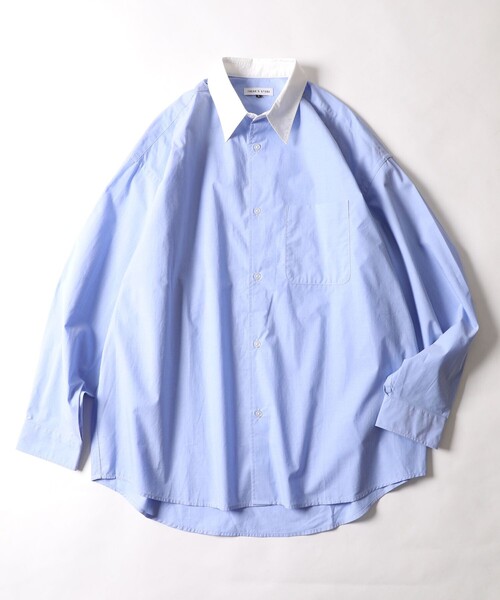 FREAK'S STORE（フリークスストア）の「WEB限定 Relax Fit リラックスフィット レギュラーカラーシャツ（シャツ/ブラウス・メンズ・ホワイト/ブラック/ベージュ/サックスブルー/ストライプ/イエロー/その他15/ブルー/オリーブ・SMALL/MEDIUM/LARGE）」の6枚目の写真