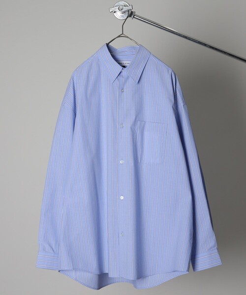 FREAK'S STORE（フリークスストア）の「WEB限定 Relax Fit リラックスフィット レギュラーカラーシャツ（シャツ/ブラウス・メンズ・ホワイト/ブラック/ベージュ/サックスブルー/ストライプ/イエロー/その他15/ブルー/オリーブ・SMALL/MEDIUM/LARGE）」の14枚目の写真