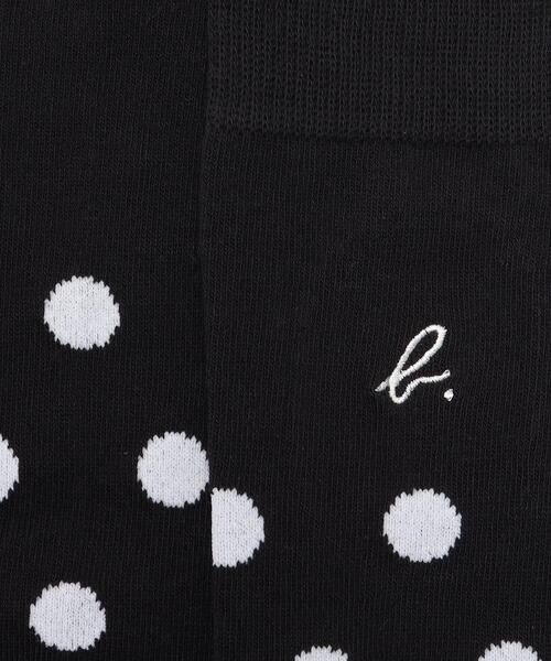 agnes b.（アニエスベー）の「GT21 E CHAUSSETTE キッズ ドットソックス（ソックス/靴下・キッズ・ブラック・1/2/3）」の2枚目の写真