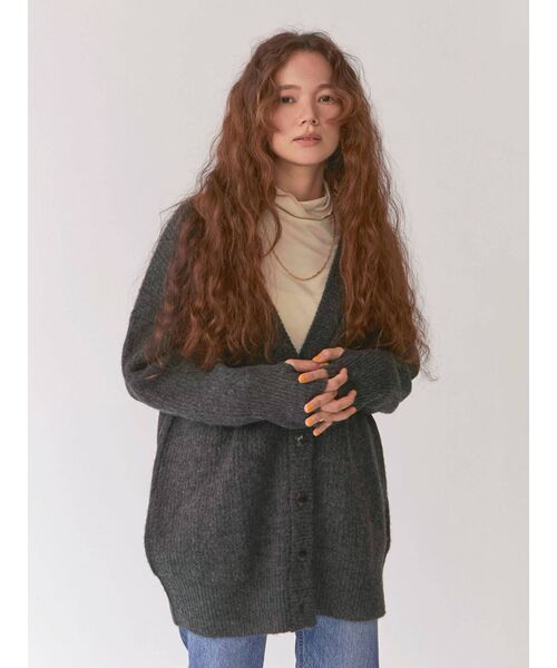 Ungrid（アングリッド）の「ハイネックロングスリーブTee（Tシャツ/カットソー・レディース・ブラック/アイボリー/ボルドー・FREE）」の8枚目の写真