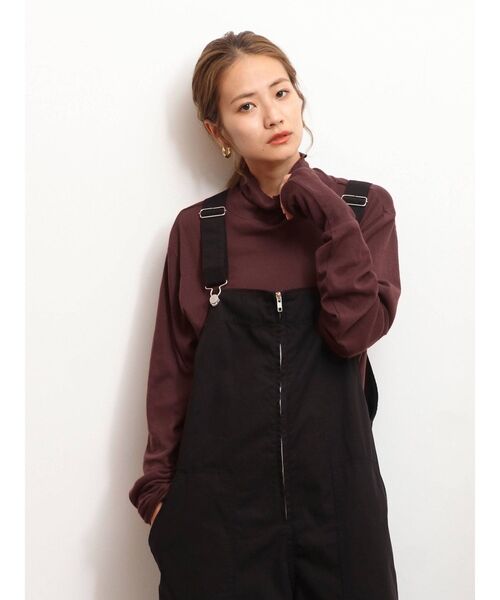 Ungrid（アングリッド）の「ハイネックロングスリーブTee（Tシャツ/カットソー・レディース・ブラック/アイボリー/ボルドー・FREE）」の5枚目の写真