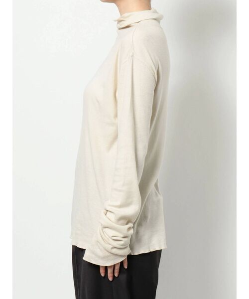 Ungrid（アングリッド）の「ハイネックロングスリーブTee（Tシャツ/カットソー・レディース・ブラック/アイボリー/ボルドー・FREE）」の4枚目の写真