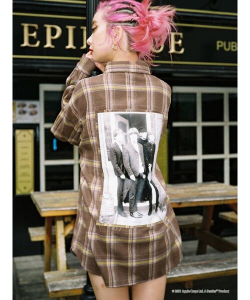 The Beatles(ザビートルズ)の「【コラボ】THE BEATLES ウエスタンシャツ(シャツ/ブラウス・レディース・ブラック/アイボリー/その他1・MEDIUM)」の1枚目の写真
