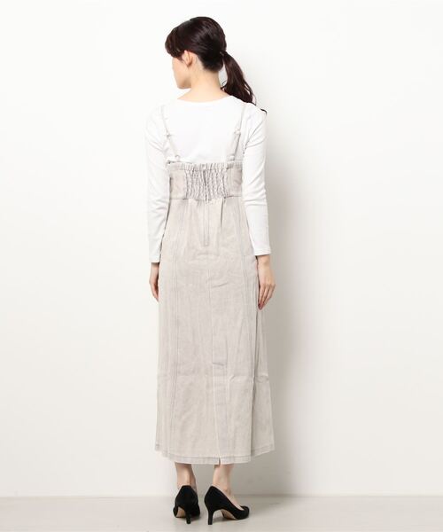 Cheek（チーク）の「デニムキャミワンピース（ワンピース・レディース・チャコールグレー/ブラウン/グレイッシュベージュ・MEDIUM）」の5枚目の写真