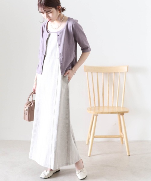 Cheek（チーク）の「デニムキャミワンピース（ワンピース・レディース・チャコールグレー/ブラウン/グレイッシュベージュ・MEDIUM）」の22枚目の写真