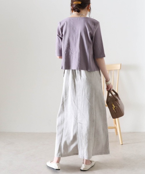 Cheek（チーク）の「デニムキャミワンピース（ワンピース・レディース・チャコールグレー/ブラウン/グレイッシュベージュ・MEDIUM）」の21枚目の写真