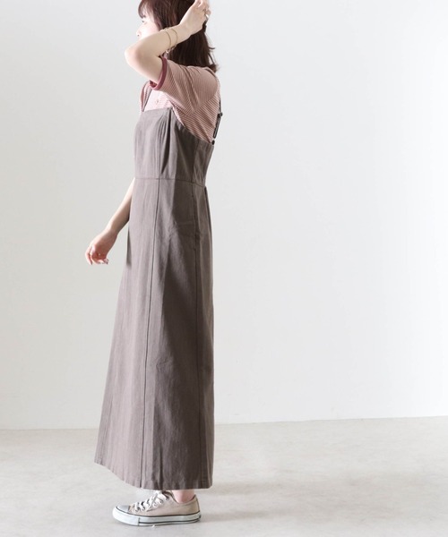 Cheek（チーク）の「デニムキャミワンピース（ワンピース・レディース・チャコールグレー/ブラウン/グレイッシュベージュ・MEDIUM）」の14枚目の写真