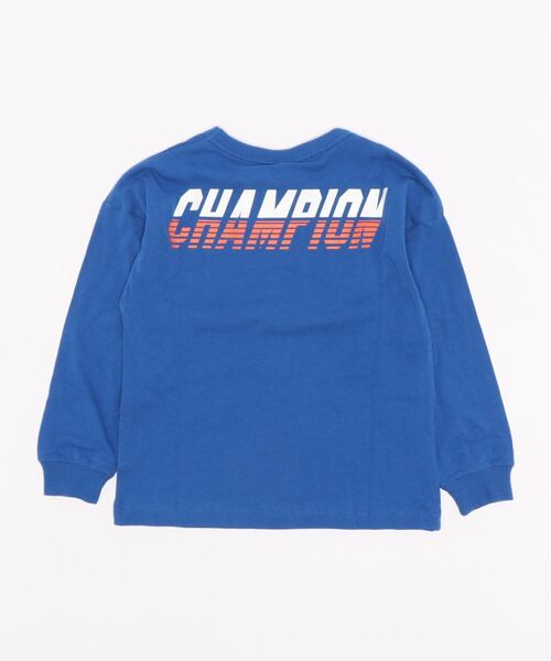 Champion(チャンピオン)の「【Champion】バックプリントロンT(Tシャツ/カットソー・キッズ・ブラック/ブルー/ベージュ/グリーン・105/140/130/120)」の5枚目の写真