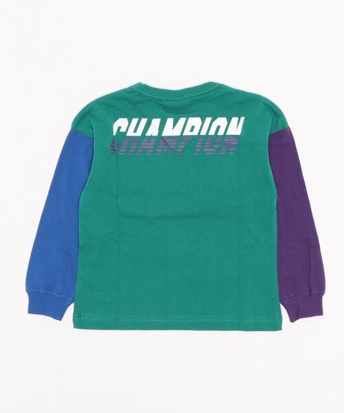 Champion(チャンピオン)の「【Champion】バックプリントロンT(Tシャツ/カットソー・キッズ・ブラック/ブルー/ベージュ/グリーン・105/140/130/120)」の7枚目の写真