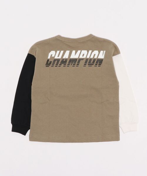 Champion(チャンピオン)の「【Champion】バックプリントロンT(Tシャツ/カットソー・キッズ・ブラック/ブルー/ベージュ/グリーン・105/140/130/120)」の8枚目の写真