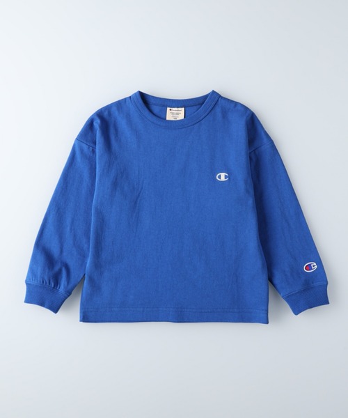 Champion(チャンピオン)の「【Champion】バックプリントロンT(Tシャツ/カットソー・キッズ・ブラック/ブルー/ベージュ/グリーン・105/140/130/120)」の14枚目の写真