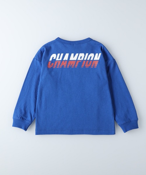 Champion(チャンピオン)の「【Champion】バックプリントロンT(Tシャツ/カットソー・キッズ・ブラック/ブルー/ベージュ/グリーン・105/140/130/120)」の15枚目の写真