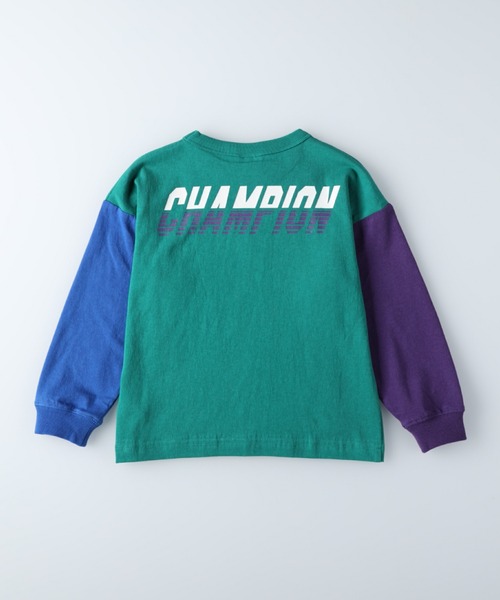 Champion(チャンピオン)の「【Champion】バックプリントロンT(Tシャツ/カットソー・キッズ・ブラック/ブルー/ベージュ/グリーン・105/140/130/120)」の12枚目の写真