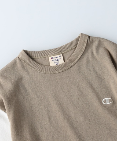 Champion(チャンピオン)の「【Champion】バックプリントロンT(Tシャツ/カットソー・キッズ・ブラック/ブルー/ベージュ/グリーン・105/140/130/120)」の10枚目の写真