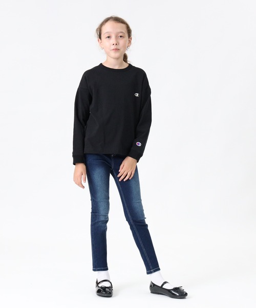 Champion(チャンピオン)の「【Champion】バックプリントロンT(Tシャツ/カットソー・キッズ・ブラック/ブルー/ベージュ/グリーン・105/140/130/120)」の18枚目の写真