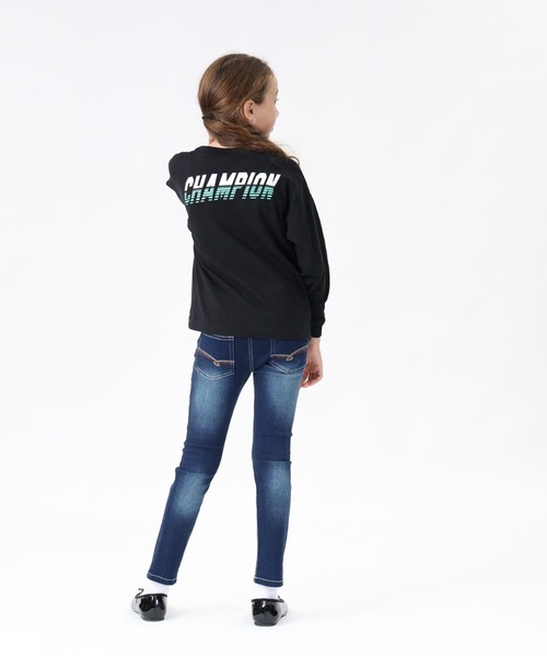 Champion(チャンピオン)の「【Champion】バックプリントロンT(Tシャツ/カットソー・キッズ・ブラック/ブルー/ベージュ/グリーン・105/140/130/120)」の19枚目の写真