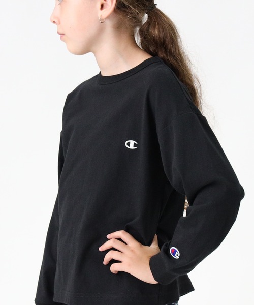 Champion(チャンピオン)の「【Champion】バックプリントロンT(Tシャツ/カットソー・キッズ・ブラック/ブルー/ベージュ/グリーン・105/140/130/120)」の20枚目の写真